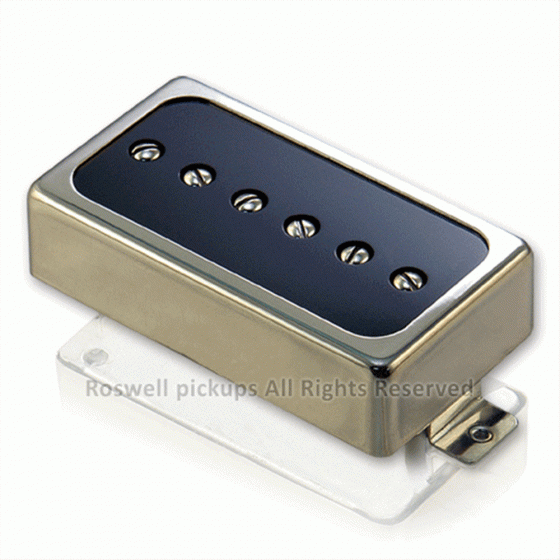 Humbucker Size Open Covered P90 / Alnico 5 – Roswell Pickups