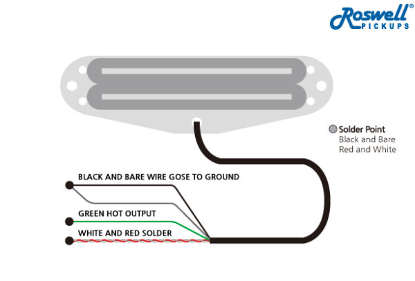 Hot Rails Wiring Hot Rail Blade Single Sized Humbucker Pickup/ Ceramic – Roswell Pickups